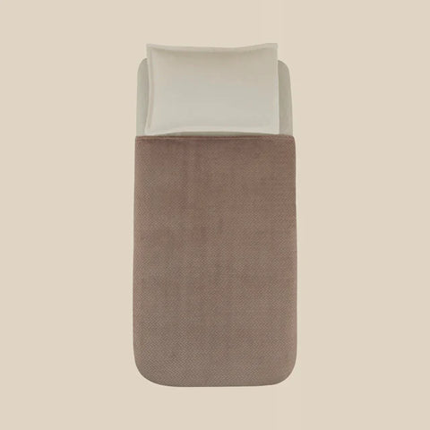 Karaca Leaves Wellsoft Blanket, Single, 150x200cm, Stone