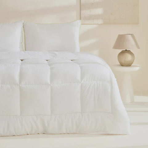 Karaca Home Basic Microfiber Duvet Cover, 200x200cm, Offwhite