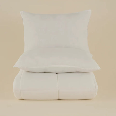 Karaca Home Basic Microfiber Duvet Cover Set, Offwhite