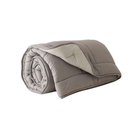 Karaca Home Double Face Duvet, 155x220cm, Anthratice-Grey