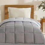 Karaca Home Double Face Duvet Cover, 155x220cm, Anthratice-Grey