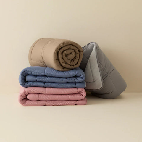 Karaca Home Double Face Duvet Cover, 200x200cm, Blue-Mint