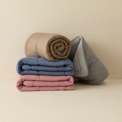 Karaca Home Double Face Duvet Cover, 200x200cm, Powder-Light Grey