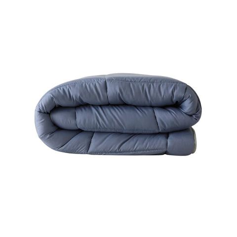 Karaca Home Double Face Duvet Cover, 155x220cm, Blue-Mint