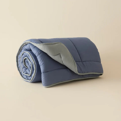 Karaca Home Double Face Duvet Cover, 200x200cm, Blue-Mint