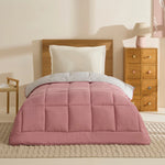 Karaca Home Double Face Duvet Cover, 135x200cm, Powder-Light Grey