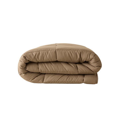 Karaca Home Double Face Duvet Cover, 155x220cm, Beige-Mocha