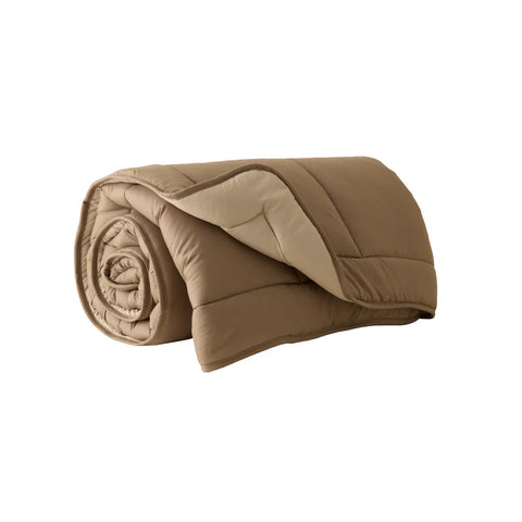 Karaca Home Double Face Duvet Cover, 155x220cm, Beige-Mocha