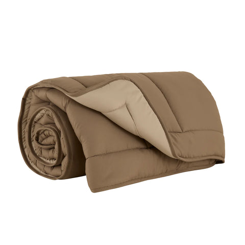 Karaca Home Double Face Duvet Cover, 200x200cm, Beige-Mocha