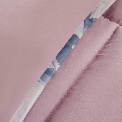 Karaca Leaf Comforter Set, Single, 155x220+50x70cm, Multi