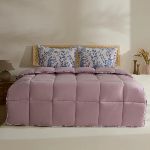 Karaca Leaf Comforter Set, Double, 200x200+2x50x70cm, Multi