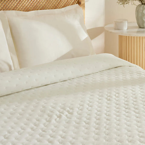 Karaca Home Breezy Bedspread, Double, Ecru