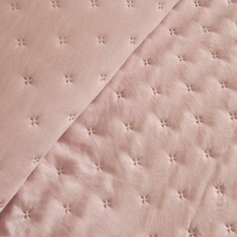 Karaca Home Breezy Bedspread, Double, Powder Pink