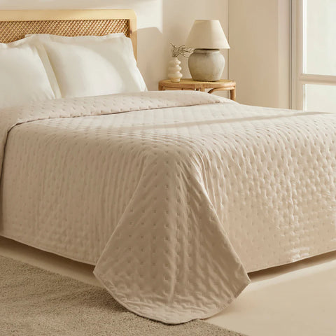 Karaca Home Breezy Bedspread, Single, Beige