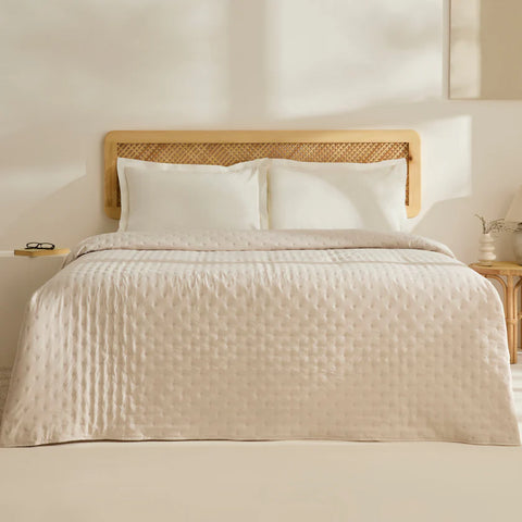 Karaca Home Breezy Bedspread, Double, Beige