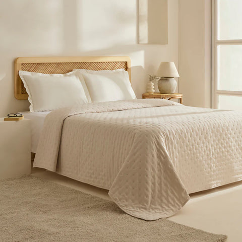 Karaca Home Breezy Bedspread, Double, Beige