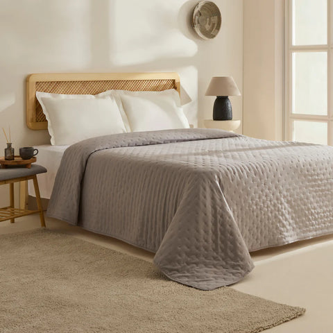 Karaca Home Breezy Bedspread, Single, Grey