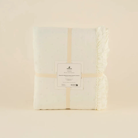 Karaca Home Fiona Bedspread Set, Double, Ecru