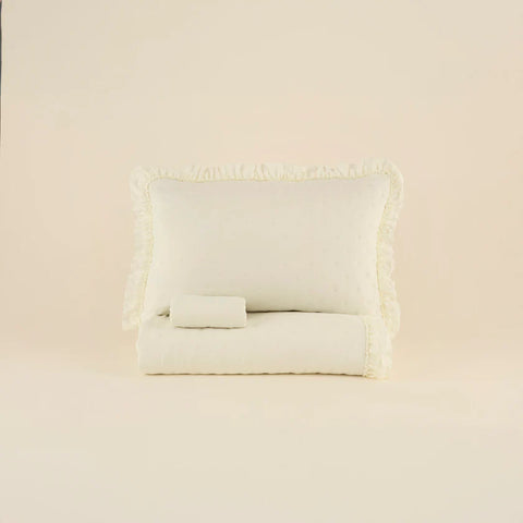 Karaca Home Fiona Bedspread Set, Double, Ecru