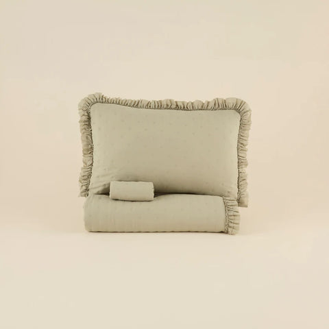 Karaca Home Fiona Bedspread Set, Double, Sage Green