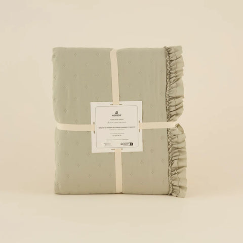 Karaca Home Fiona Bedspread Set, Double, Sage Green