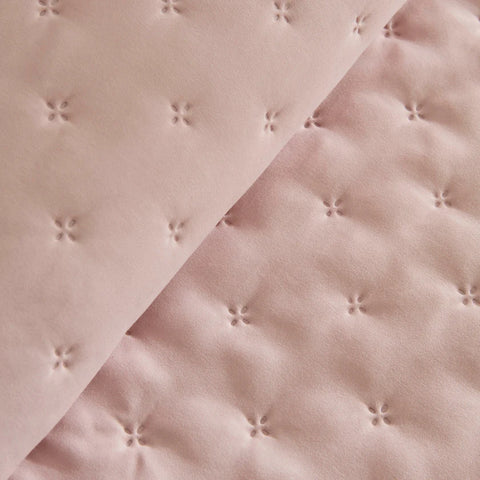 Karaca Home Fiona Bedspread Set, Double, Powder Pink