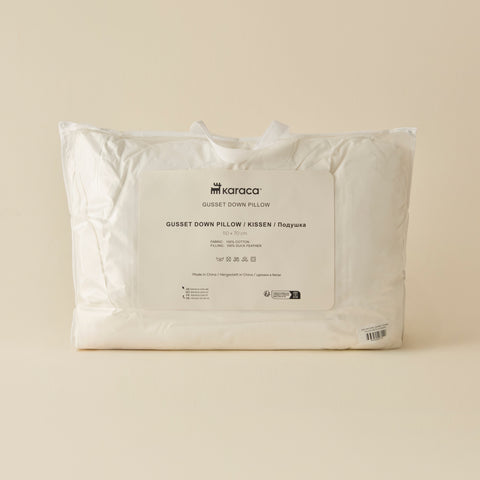 Karaca Natural Gusset Pillow, 50x70cm, White