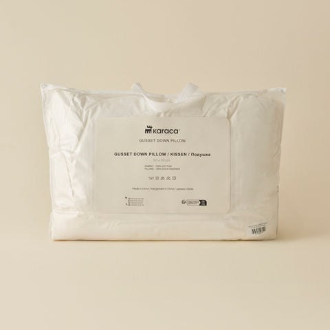 Karaca Natural Gusset Pillow, 50x70cm, White
