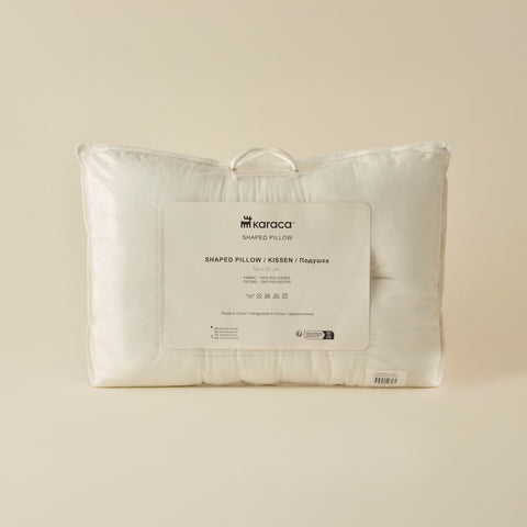 Karaca Wessa Shaped Pillow, 50x70cm, White