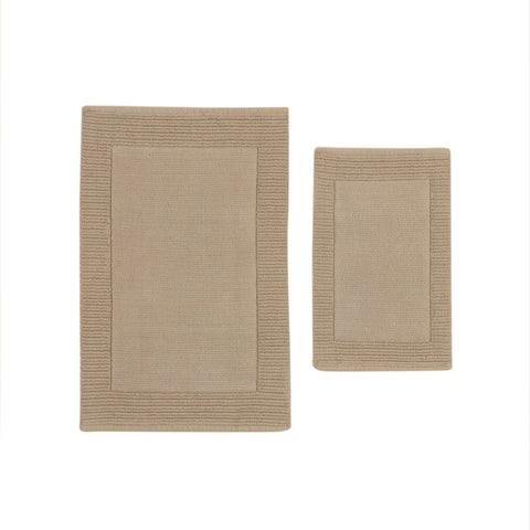 Karaca Odetta Bath Mat Set, 60x90cm+40x60cm, Ecru
