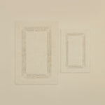 Karaca Pauline Bath Mat Set, 60x90cm+40x60cm, Offwhite
