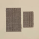 Karaca Simon Bath Mat Set, 60x90cm+40x60cm, Grey