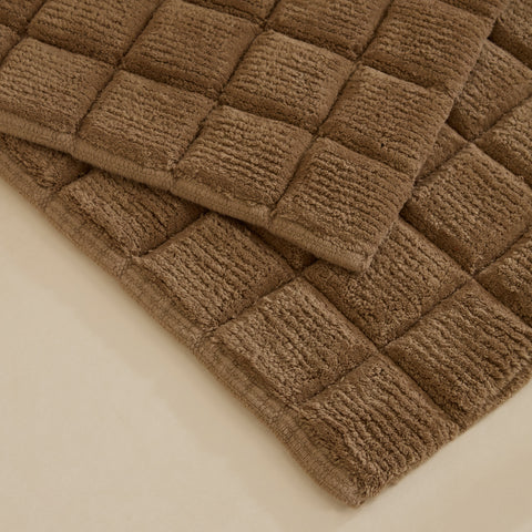 Karaca Simon Bath Mat Set, 60x90cm+40x60cm, Brown
