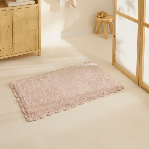 Karaca Natali Bath Mat, 60x100cm, Powder Pink