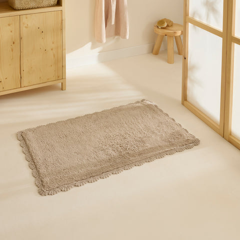 Karaca Natali Bath Mat, 50x80cm, Beige