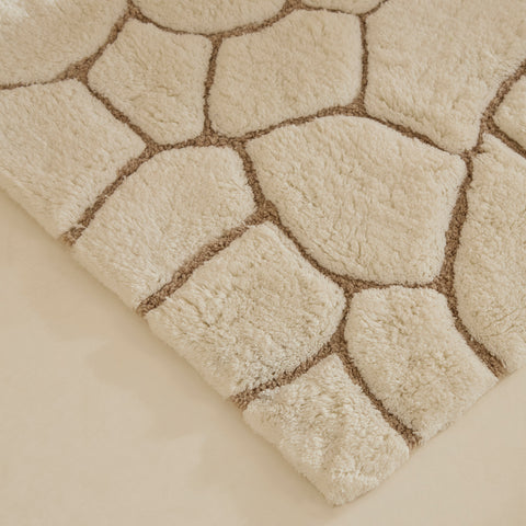 Karaca Stone Bath Mat, 50x80cm, Offwhite