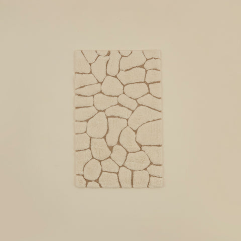 Karaca Stone Bath Mat, 50x80cm, Offwhite