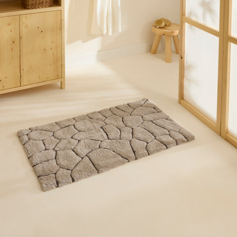 Karaca Stone Bath Mat, 50x80cm, Grey