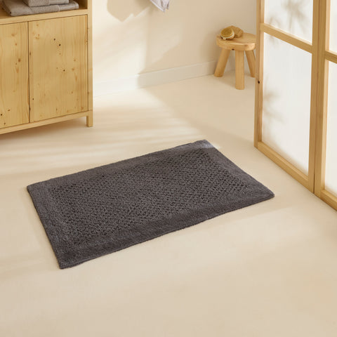 Karaca Helen Bath Mat, 50x80cm, Anthracite