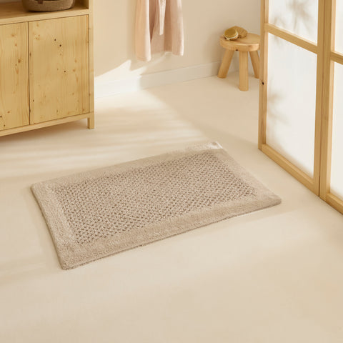 Karaca Helen Bath Mat, 50x80cm, Stone