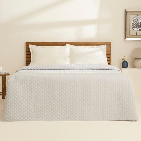 Karaca Ines Bedspread Set, Single, Grey