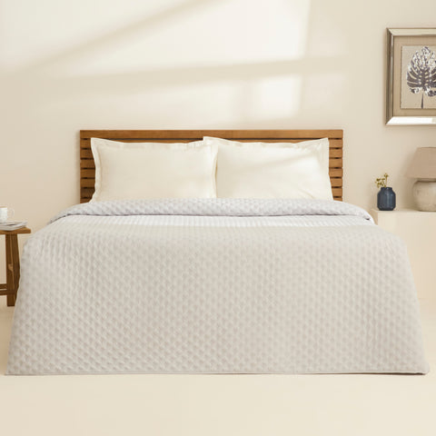 Karaca Ines Bedspread Set, Double, Grey