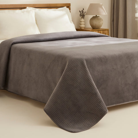 Karaca Chloe Bedspread, Single, Anthracite