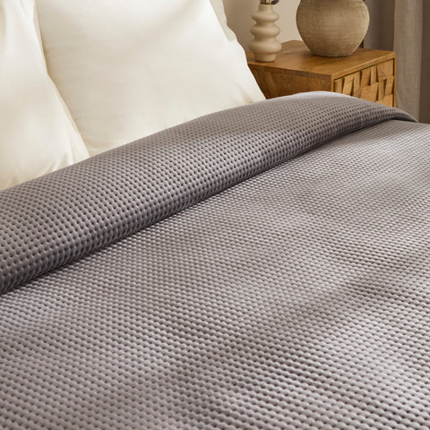 Karaca Chloe Bedspread, Single, Anthracite