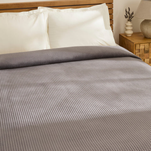 Karaca Chloe Bedspread, Single, Anthracite
