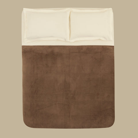 Karaca Chloe Bedspread, Double, Brown