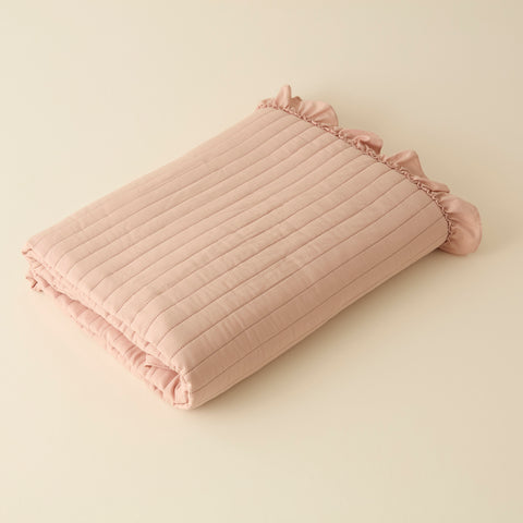 Karaca Freya Bedspread, Double, Powder Pink