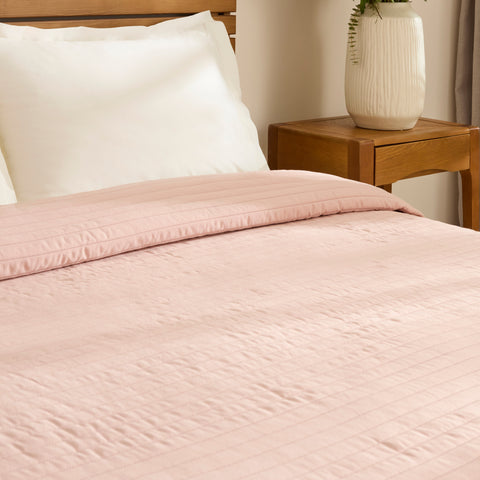 Karaca Freya Bedspread, Double, Powder Pink