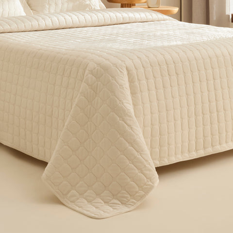 Karaca Alice Bedspread, Double, Cream