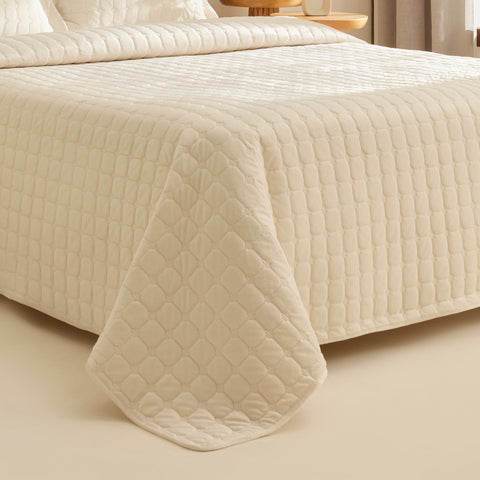 Karaca Alice Bedspread Set, Single, Cream